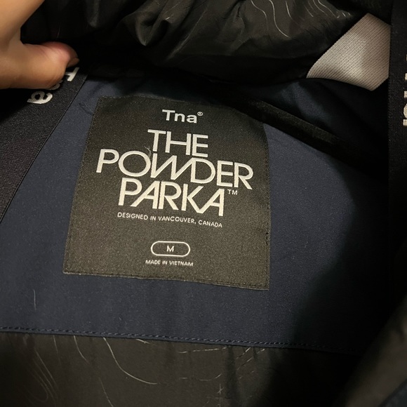 Tna powder parka, navy, size M - Picture 2 of 5